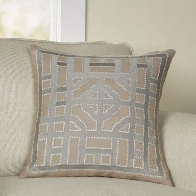 Livabliss Linen Pillow Cover In Brown\metallic