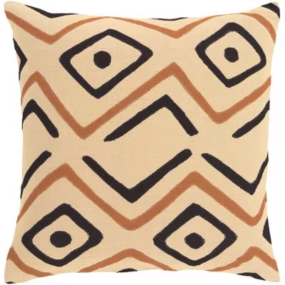 Livabliss Linen Throw Pillow In Beige,rust,black