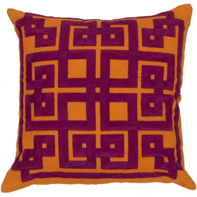 Livabliss Linen Throw Pillow In Burnt Orange,raspberry