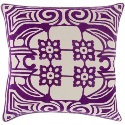 Livabliss Linen Throw Pillow In Eggplant