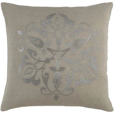 Livabliss Linen Throw Pillow In Gray,light Gray