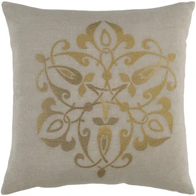 Livabliss Linen Throw Pillow In Gray,light Gray