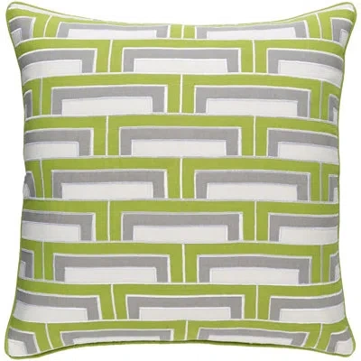 Livabliss Linen Throw Pillow In Lime,ivory,gray,ivory