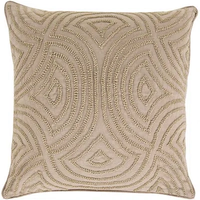 Livabliss Linen Throw Pillow In Taupe