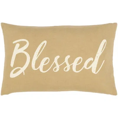 Livabliss Lumbar Pillow In Cream,polyester,polyfill