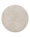 Livabliss Masterpiece High-low Mpc-2308 5'3" X 5'3" Round Area Rug In Gray