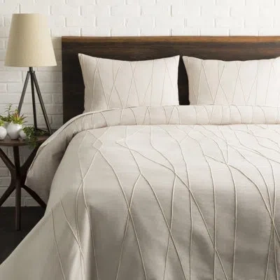 Livabliss Mio Cotton Duvet Cover Set In Beige