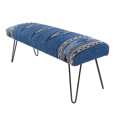 Livabliss Miriam Bench In Blue