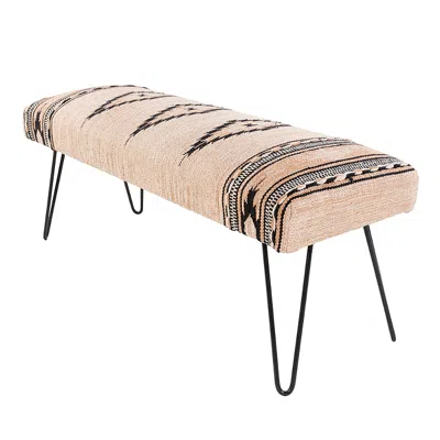 Livabliss Miriam Bench In Pink