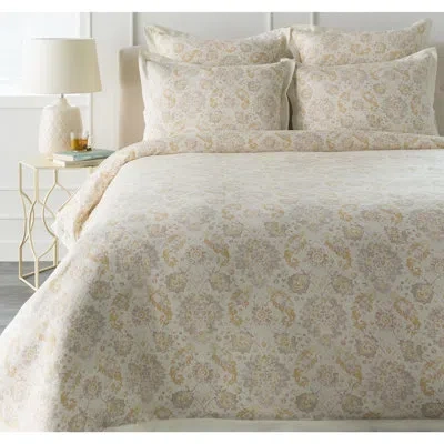 Livabliss Mona Duvet Cover Set In Neutral,gray,orange