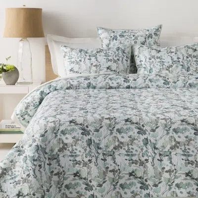 Livabliss Naida 100% Cotton Traditional Quilt Set In Aqua,mint