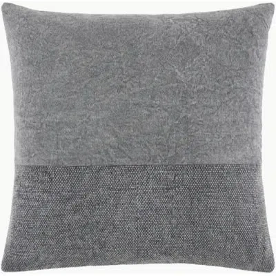 Livabliss Narbonne Nbn-003 20"l X 20"w Accent Pillow Cover Only In Gray