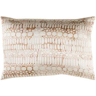 Livabliss Natural Affinity Rectangular Silk Throw Pillow Cover And Insert In Brown,orange,pillow Cover Only