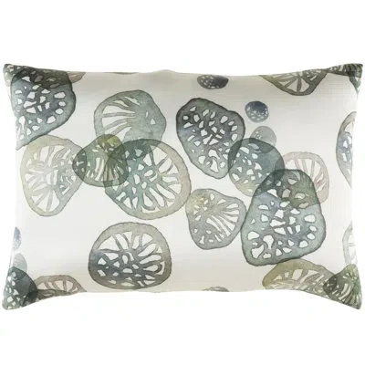 Livabliss Natural Affinity Silk Lumbar Pillow In Green