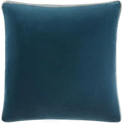 Livabliss Nicholas Cotton Throw Pillow In Blue,gray,pillow Cover Only - No Insert
