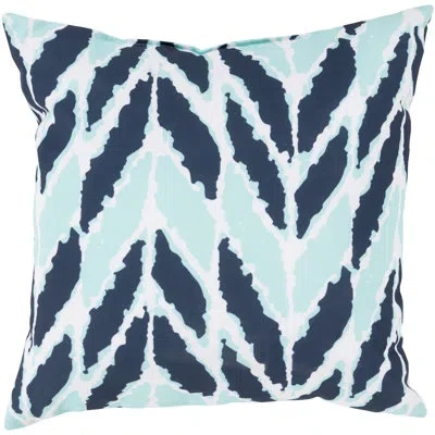 Livabliss Outdoor Throw Pillow In Cobalt,mint
