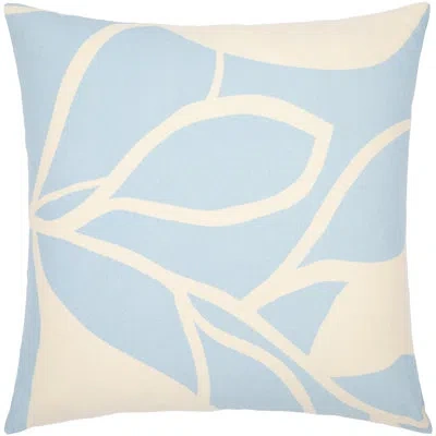 Livabliss Pillow Cover & Insert C Throw Down In Light Blue,beige