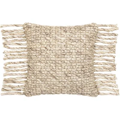 Livabliss Pillow Cover & Insert Lumbar Down In Brown,beige,off-white