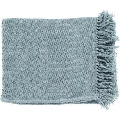Livabliss Polaris Cotton Throw In Mint