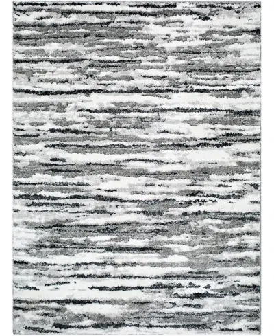 Livabliss Portofino Ptf-2324 5'3"x7' Area Rug In Gray,black
