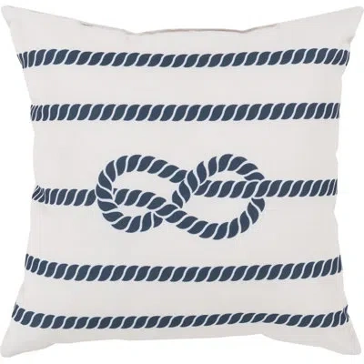 Livabliss Rain Throw Pillow In Ivory,cobalt
