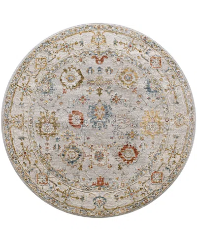 Livabliss Reina Ren-2307 7'10" X 7'10" Round Area Rug