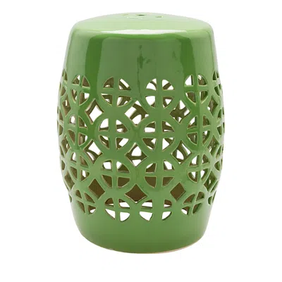 Livabliss Ridgeway Garden Stool In Green