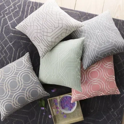 Livabliss Ridgewood Geometric Throw Pillow In Green,pillow Cover Only - No Insert