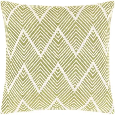 Livabliss Riverdale Square Pillow Cover In Green