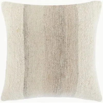 Livabliss Ruvra Ruvr-001 22"l X 22"w Accent Pillow Cover And Insert In Tan;ivory;taupe