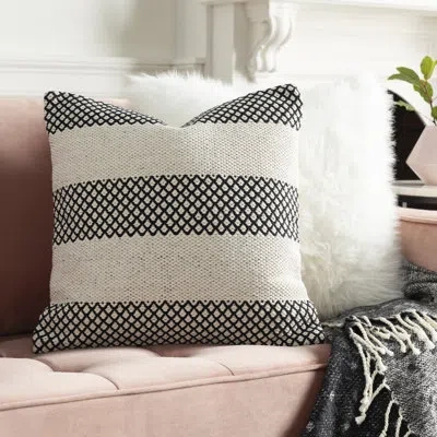 Livabliss Ryder Starcher Textured Cotton Pillow Cover In Pillow Cover Only - No Insert