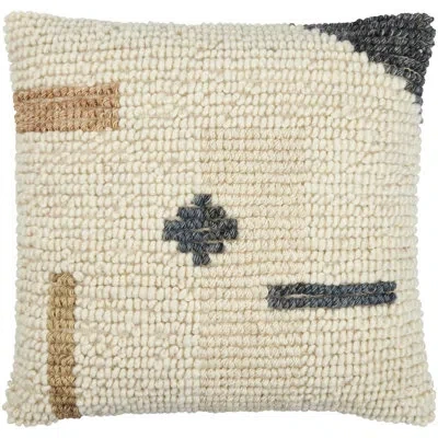 Livabliss Sand Dunes Ombre Wool Blend Reversible Throw Pillow In Polyester