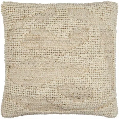 Livabliss Sand Dunes Wool Blend Throw Square Pillow In Polyester