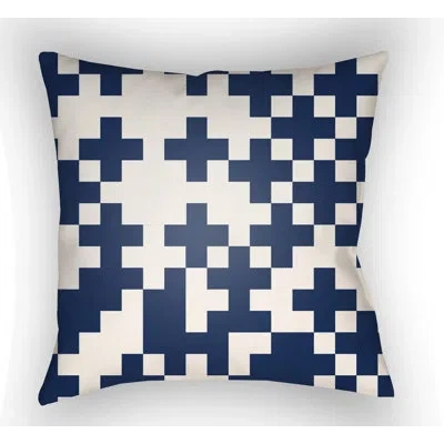 Livabliss Scandanavian Square Throw Pillow In White