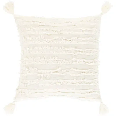 Livabliss Sereno Accent Throw Pillow Cover In Ivory,pillow Cover Only - No Insert