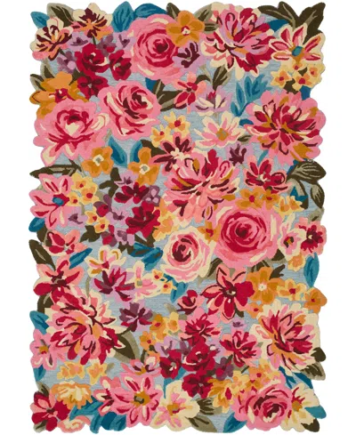 Livabliss Shindig 495684 2'x3' Area Rug In Pink,green