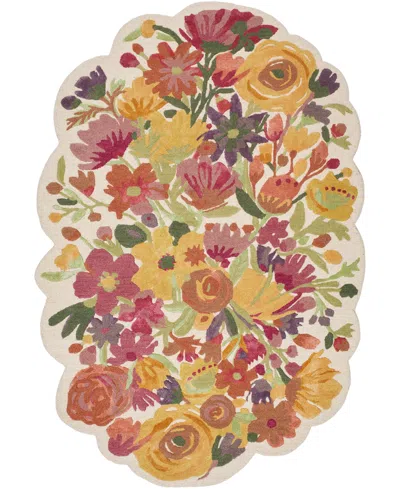 Livabliss Shindig 495701 8'x10' Area Rug In Pink,beige
