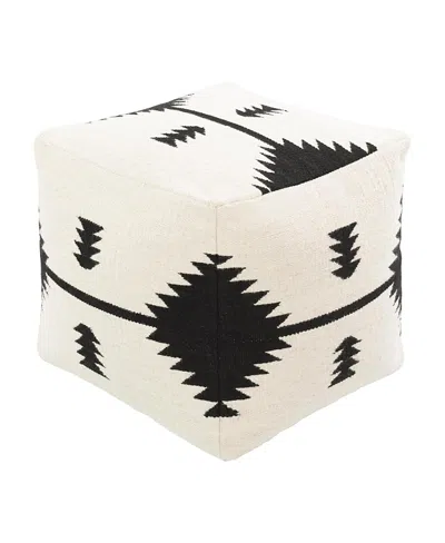 Livabliss Shiprock Pouf In White