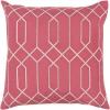 Livabliss Skyline Linen Throw Pillow In Carnation,polyester,polyfill