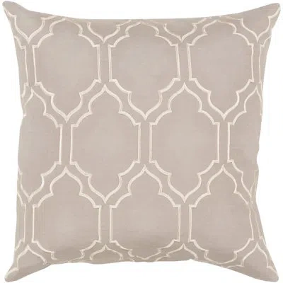 Livabliss Skyline Linen Throw Pillow In Light Beige,medium Gray