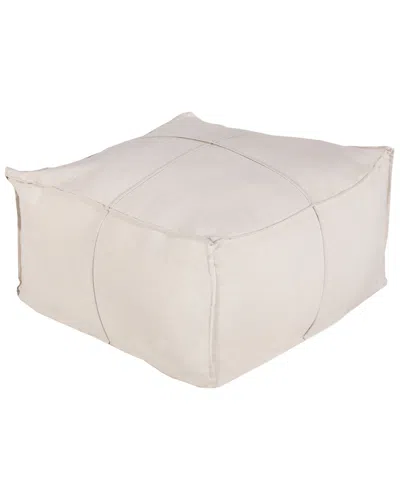 Livabliss Surya 24in Ottoman Pouf In Neutral