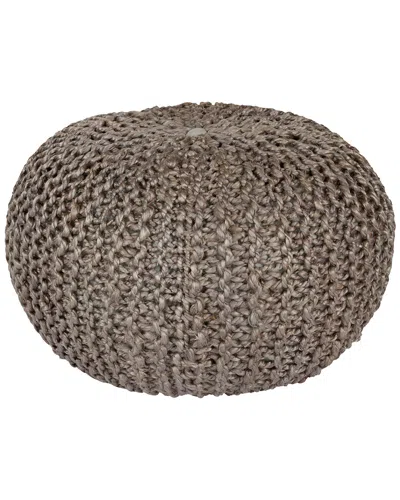 Livabliss Surya Bermuda Pouf In Brown