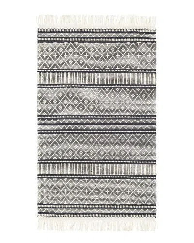 Livabliss Surya Farmhouse Tassels Hand Woven Rug In Gray