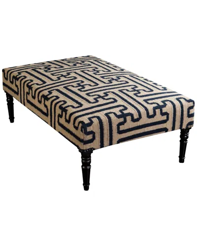 Livabliss Surya Greek Key Ottoman