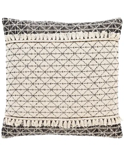 Livabliss Surya Justine Decorative Pillow In White