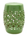 Livabliss Surya Ridgeway 18in Stool In Green
