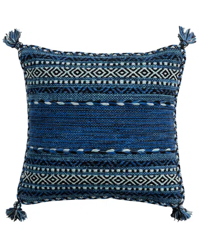 Livabliss Surya Trenza Throw Pillow In Blue