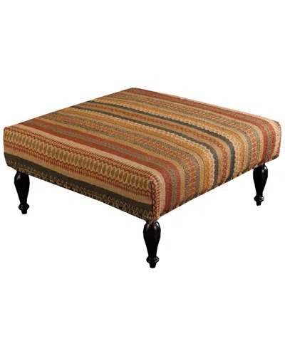 Livabliss Surya Tribal Ottoman In Brown