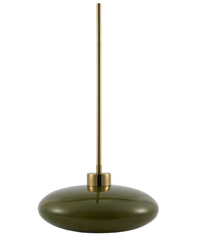 Livabliss Surya Vellon Accent Floor Lamp In Green