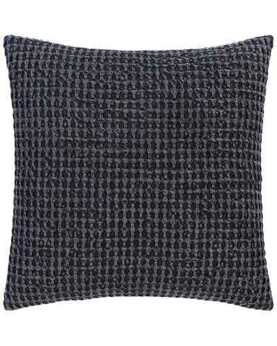 Livabliss Surya Waffle Decorative Pillow In Black
